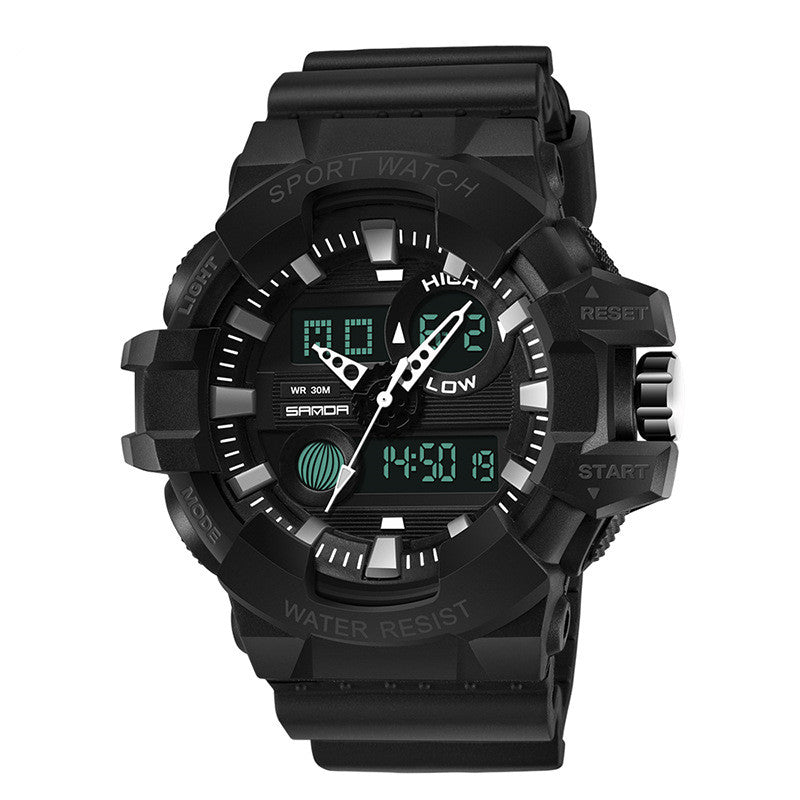 Waterproof men's electronic watch