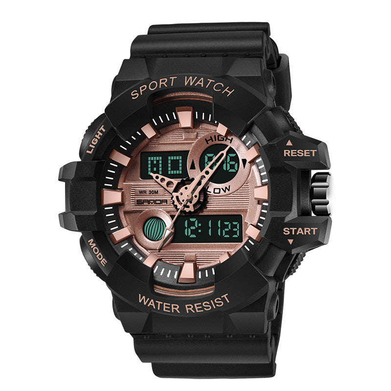 Waterproof men's electronic watch