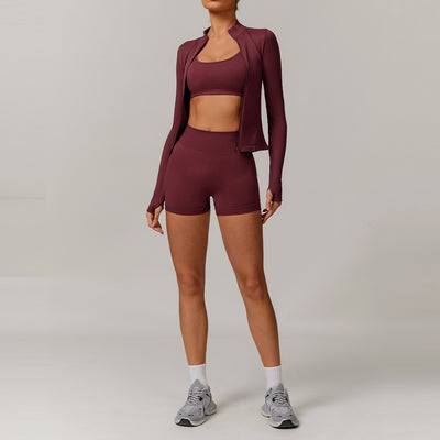 Quick-dry fabric for sweat-free confidence.